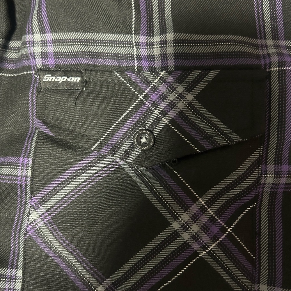 DIXXON Black and Purple Flannel Shirt - Picture 4 of 6